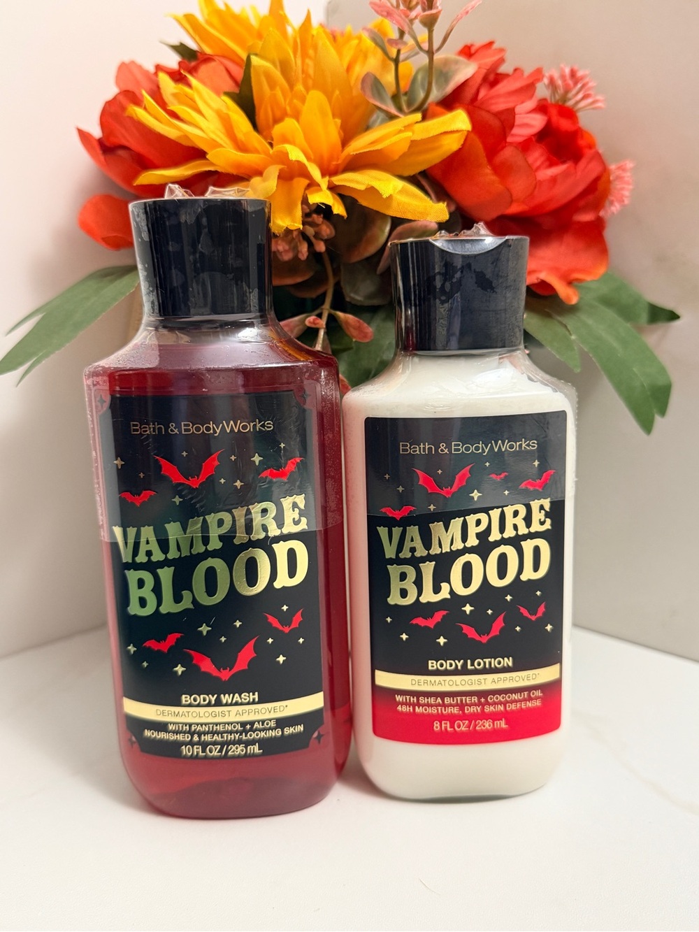 Bath & Body Works Vampire Blood Body Wash + Lotion Halloween NEW SEALED